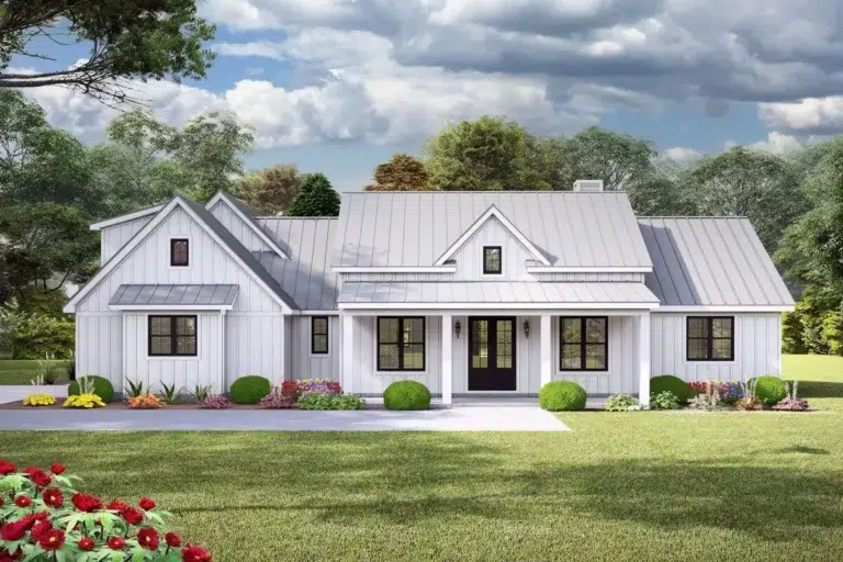 3-Bed Modern Farmhouse Plan under 2400 Sq Ft with Garage and Bonus Room Options (Floor Plan)
