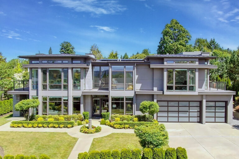 Contemporary Mid-Century Modern House Plan with Office and Media Room – 5667 Sq Ft (Floor Plan)