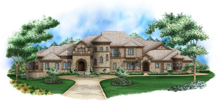 European Home with Sun Deck (Floor Plan)