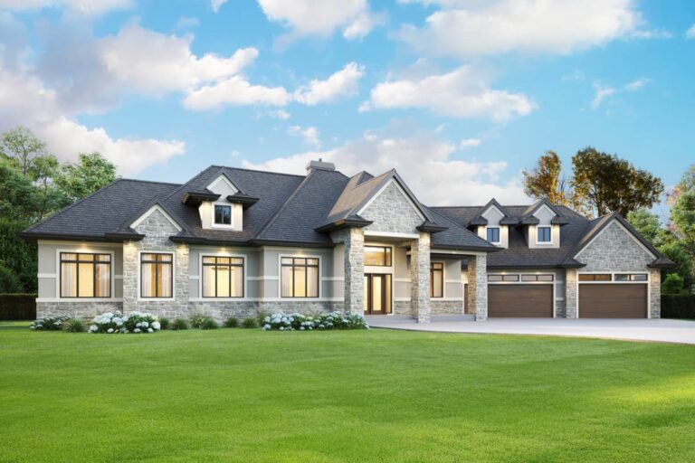 European House Plan Loaded with Extras (Floor Plan)