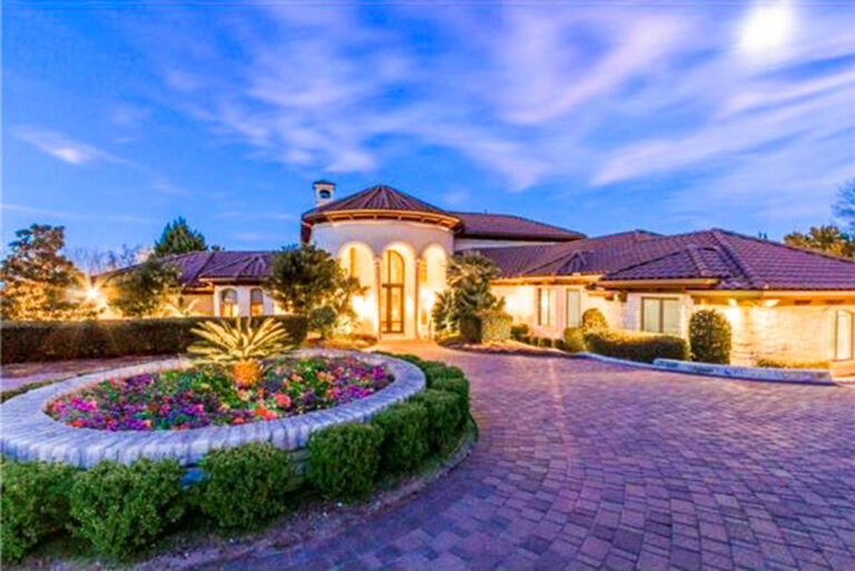 Luxurious Mediterranean House Plan with Grand Two-Story Foyer and Family Room (Floor Plan)