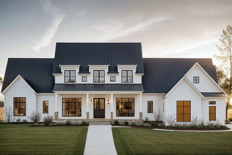 3-Bed Modern Farmhouse Plan with Bonus Room Over Garage – 2993 Sq Ft (Floor Plan)
