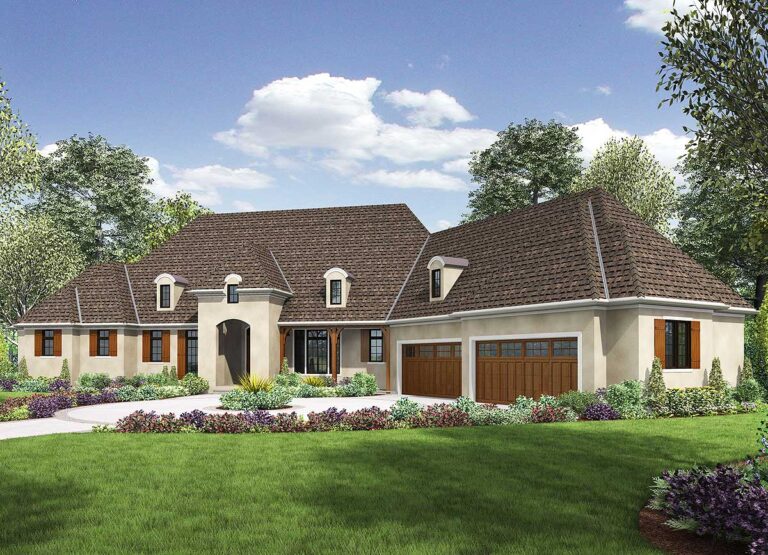French Country with Finished Lower Level (Floor Plan)