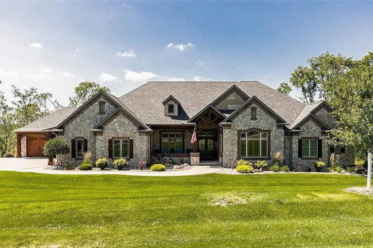 One Level Craftsman Home Plan – 3794 Sq Ft (Floor Plan)