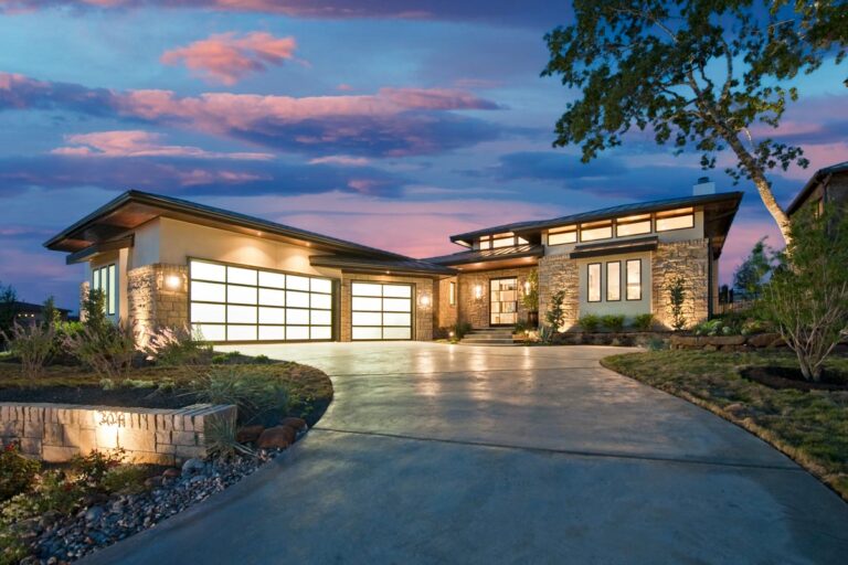 Neo-Prairie Style Home Plan with Whimsical Deck Off the Loft (Floor Plan)