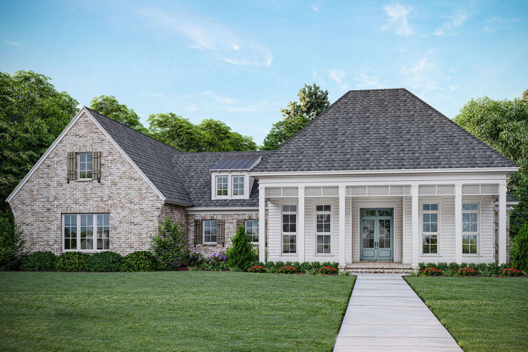 Exclusive 4-Bed House Plan with Screened Porch and Bonus Second Level (Floor Plan)