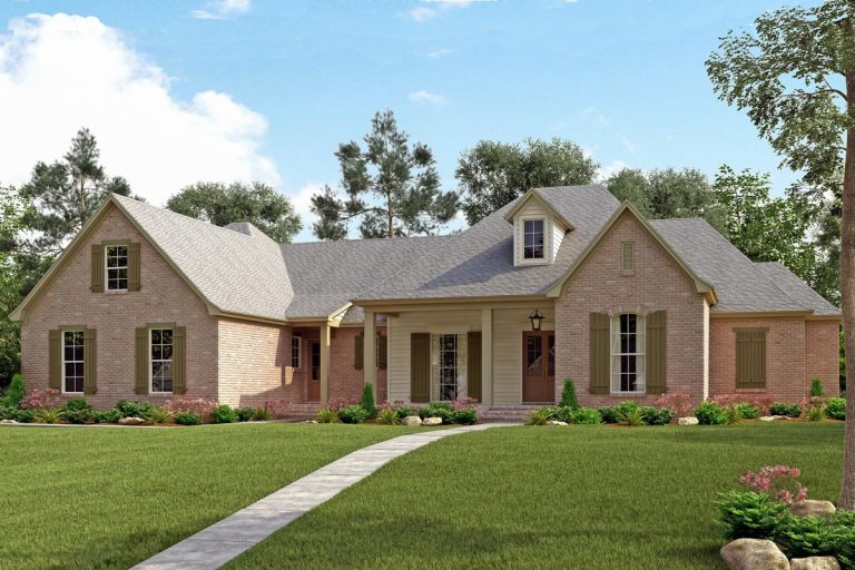 4 Bed French Country with Upstairs Expansion (Floor Plan)