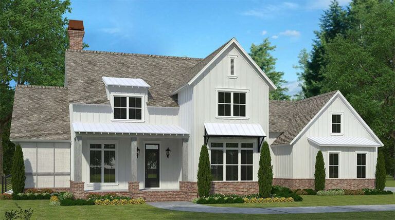 Modern Farmhouse with Integrated 1184 Sq Ft In-Law Apartment – 3775 Sq Ft (Floor Plan)