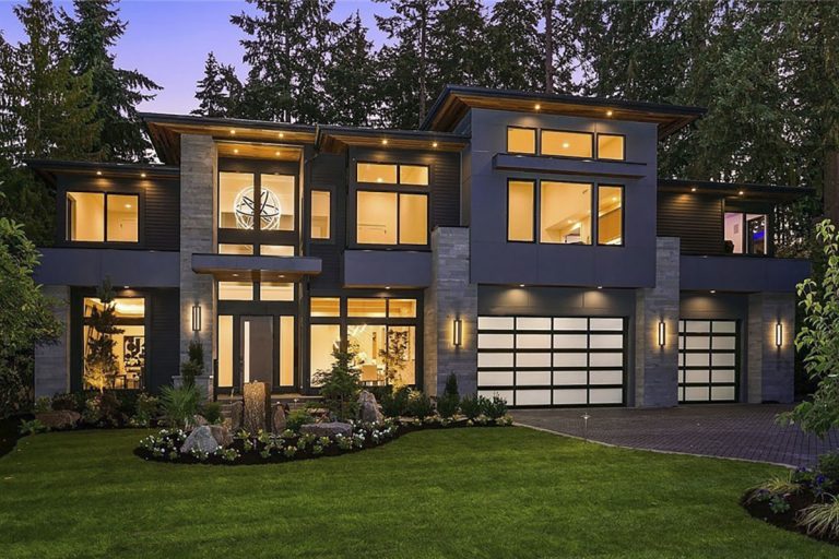 6000 Square Foot Modern House Plan with Main Floor In-Law Suite (Floor Plan)