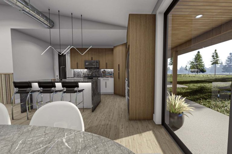 1700 Square Foot Modern Barndominium-Style House Plan (Floor Plan)