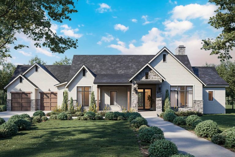 Spacious Farmhouse with Bonus Room and Expansive Porches (Floor Plan)