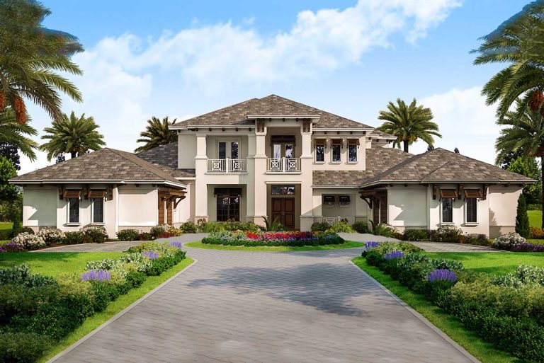 Generously-sized Florida Home Plan for Indoor / Outdoor Lifestyle (Floor Plan)