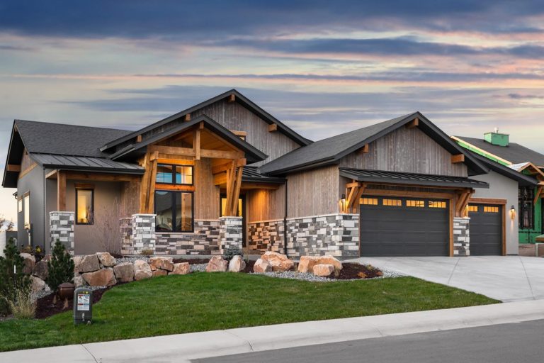 2600 Square Foot Contemporary Mountain House Plan with Lower Level Expansion (Floor Plan)