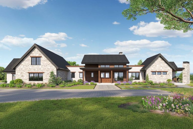 Expansive Hill Country House Plan with Outdoor Living (Floor Plan)