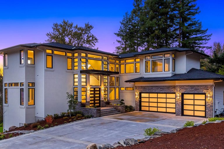Luxury Modern House Plan with Wine Room and Private Den with Guest Room Potential (Floor Plan)