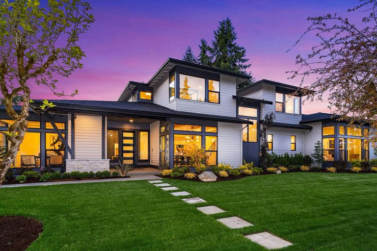 5-Bed Contemporary Prairie House Plan with Spacious Guest Suite on Main Level – 5600 Sq Ft (Floor Plan)