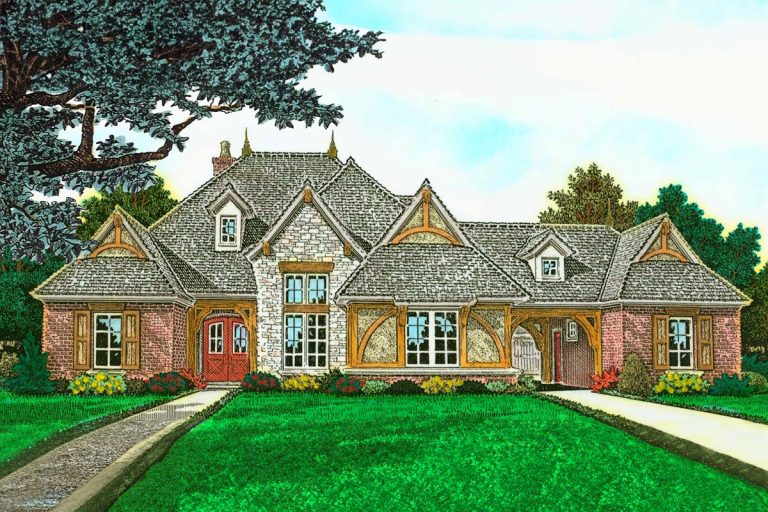 Exclusive Three Bed French Country Home (Floor Plan)