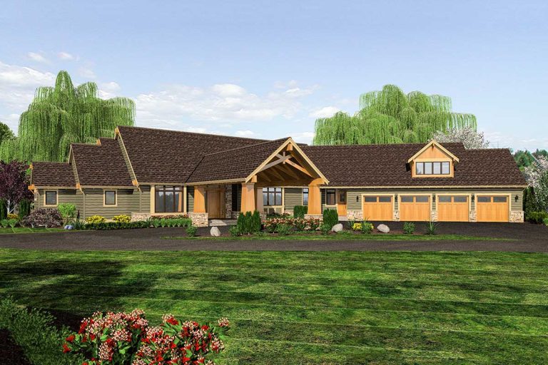 15 Reasons You’ll Never Need to Climb the Stairs in This 4,339 Square Foot Mountain Craftsman (Floor Plan)