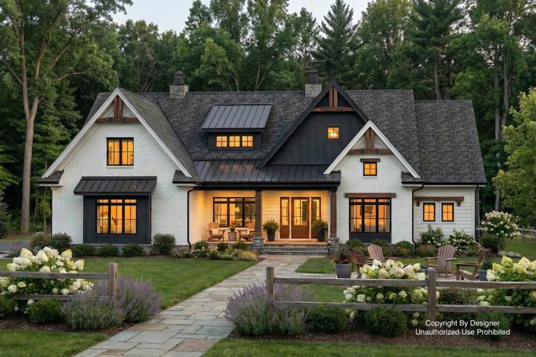 Modern Farmhouse House Plan – 2425 Sq Ft – Architectural Designs (Floor Plan)