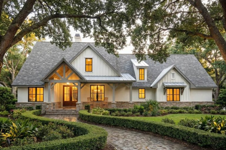 Elegant Southern Farmhouse House Plan with 1618 Sq Ft and Bonus Room (Floor Plan)