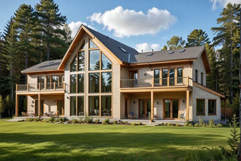 Contemporary Mountain House Plan with 5 Bedrooms and Walkout Lower Level (Floor Plan)