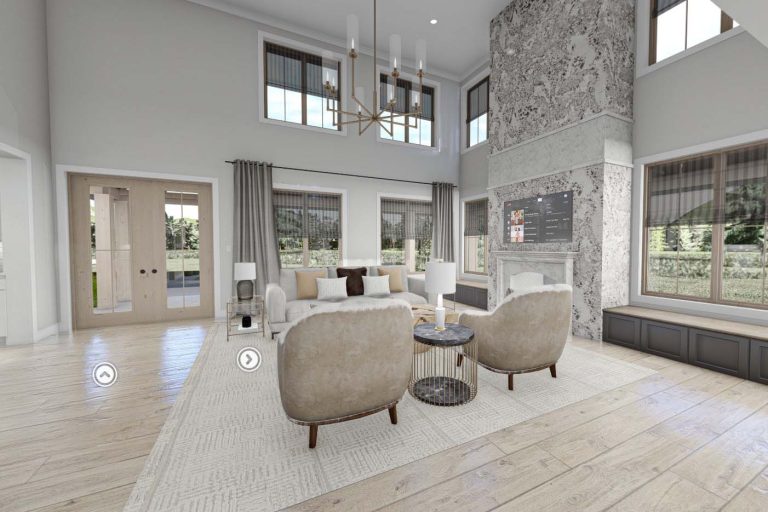 Barndominium-Style House Plan with Home Office and Oversized RV Garage – 3293 Sq Ft (Floor Plan)
