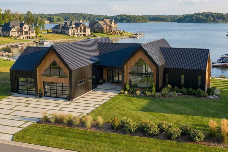Modern Scandinavian 3-Bedroom House Plan with Expansive Porches and 3-Car Garage (Floor Plan)