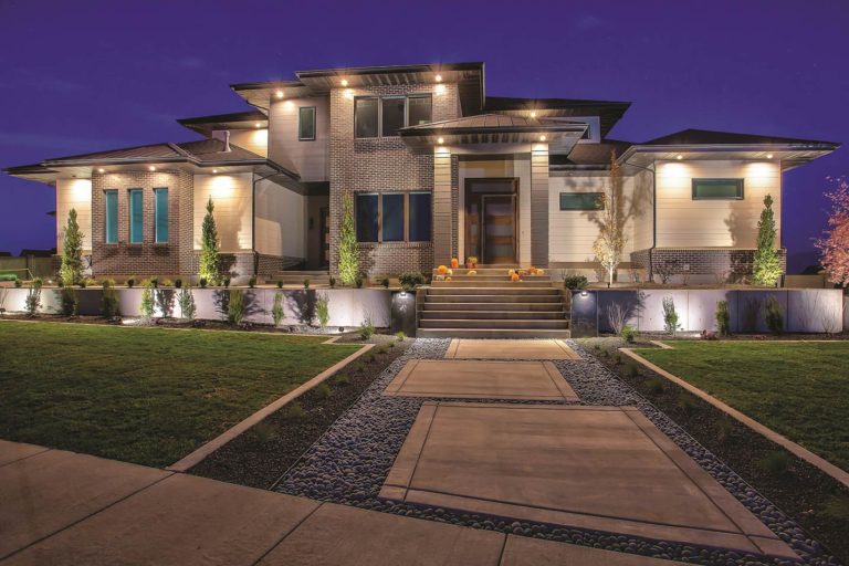 Modern House Plan with 5 Bedrooms, 4-Car Garage and Loft (Floor Plan)
