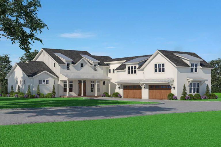 Grand Modern Farmhouse House Plan with Casita and 2nd Floor In-Law Suite – 7500 Sq Ft (Floor Plan)