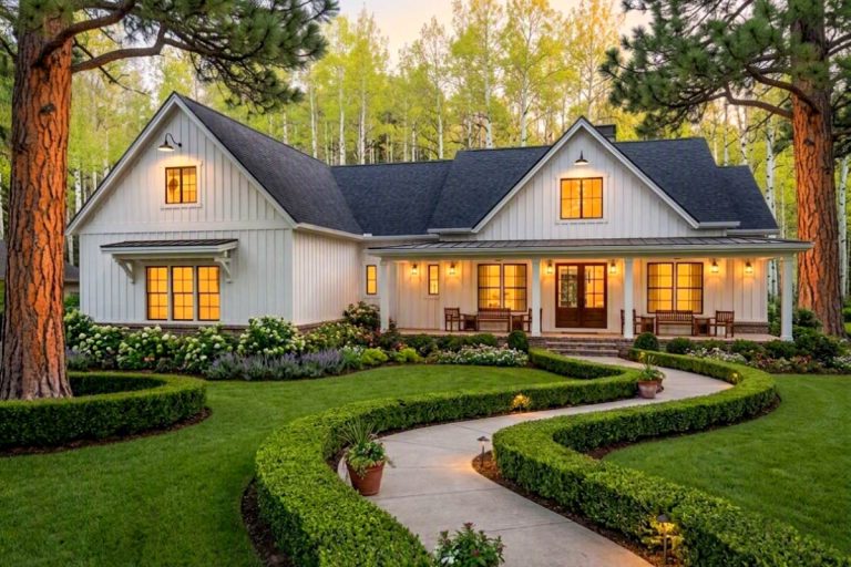3-Bed Modern Farmhouse with Private Master Suite (Floor Plan)
