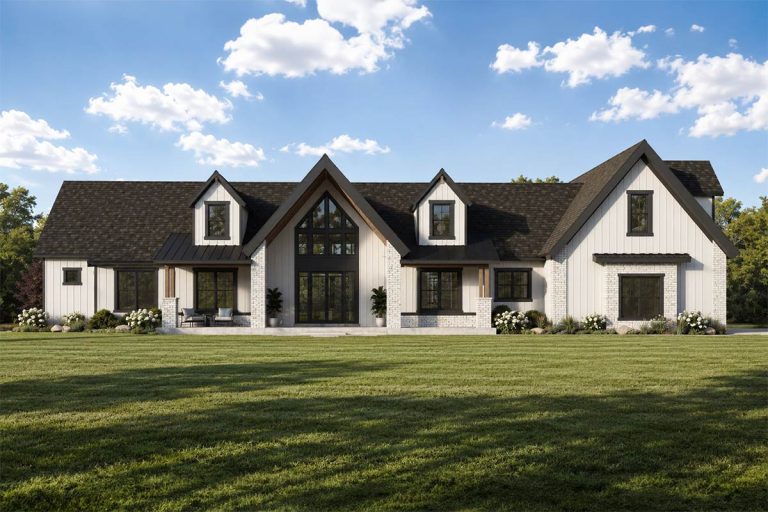 Spacious Farmhouse House Plan with Three Bedrooms and Expansive Bonus Room (Floor Plan)