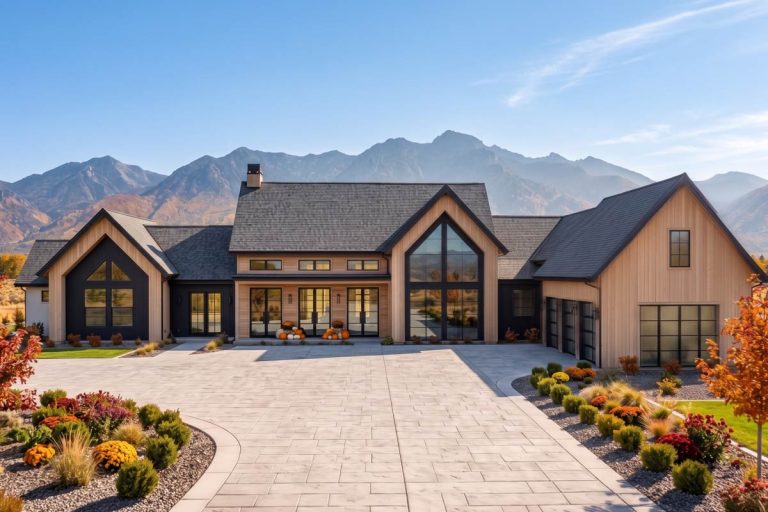 Transitional Farmhouse House Plan with 4 Bedrooms and Expansive Living Spaces (Floor Plan)